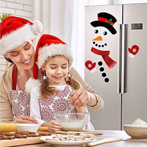 Snowman Refrigerator Magnets Set of 16, Cute Funny Fridge Magnet Refrigerator Stickers Holiday Christmas Decorations - If you say i do