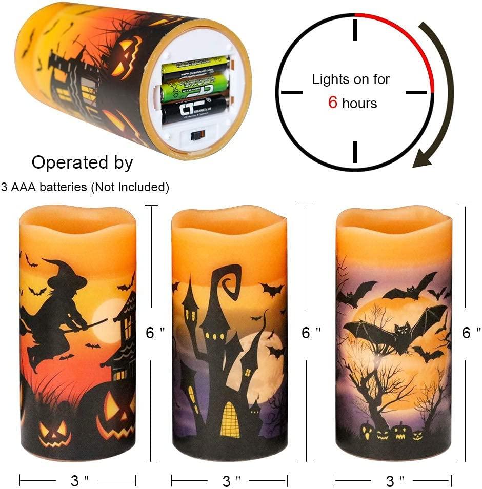 Flameless Flickering Candles Battery Operated Set of 3 Real Wax LED Pillar Candles - If you say i do