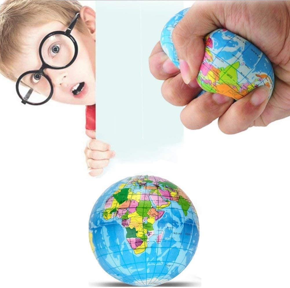 3" Globe Squeeze Stress Balls (10 Pack) Earth Ball Stress Relief Toys Therapeutic Educational Balls Bulk - If you say i do