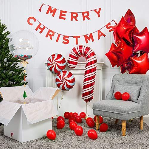 Christmas Balloon Garland Arch kit 144 Pieces with Christmas Red White Candy Balloons Gift Box Balloons - If you say i do