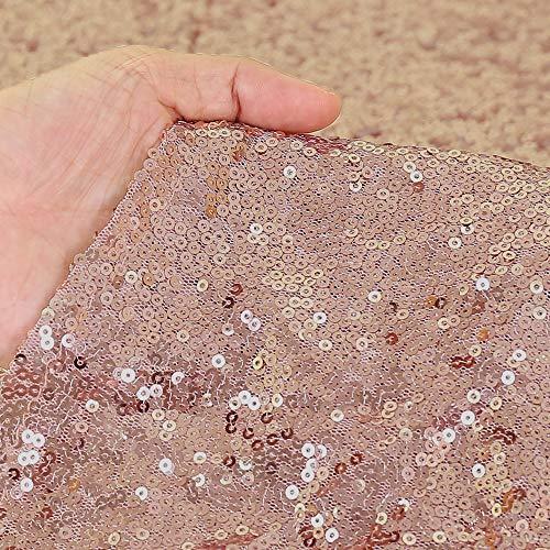 Sequin Tablecloth - 72in Round Tablecloth Glitter Sequin Table Cloth for Wedding Party Banquet - If you say i do