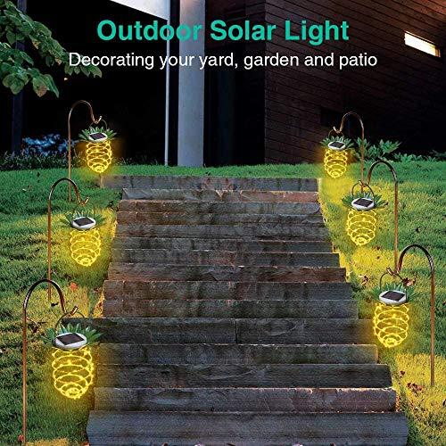4 Pack Solar Lanterns, Hanging Solar Lights Outdoor Decorative for Patio Garden Pathway Porch Deck Yard Decor - If you say i do