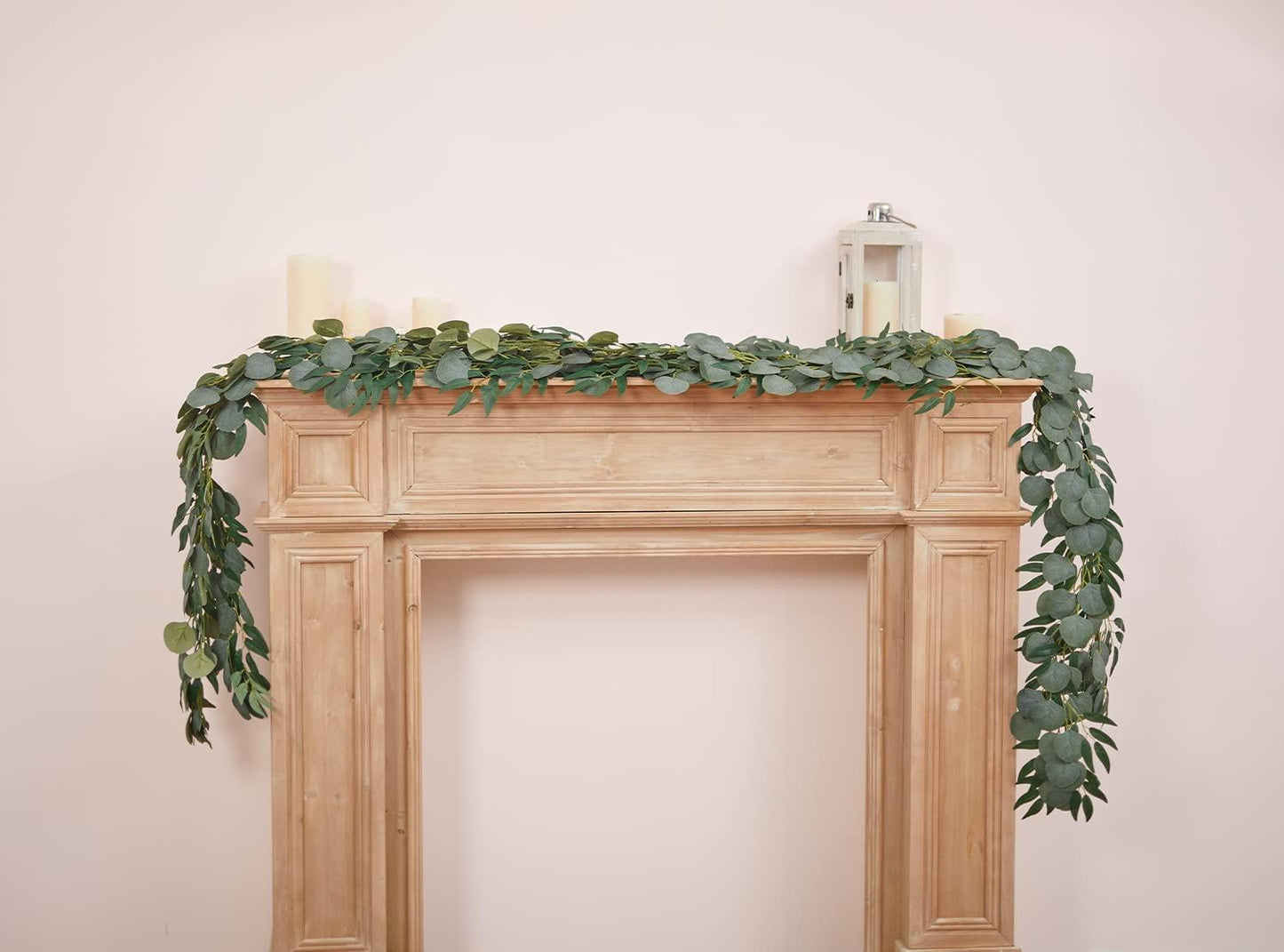 6pcs Artificial Green Garland Fake Eucalyptus and Willow Leaf for Wedding Arch Party - If you say i do