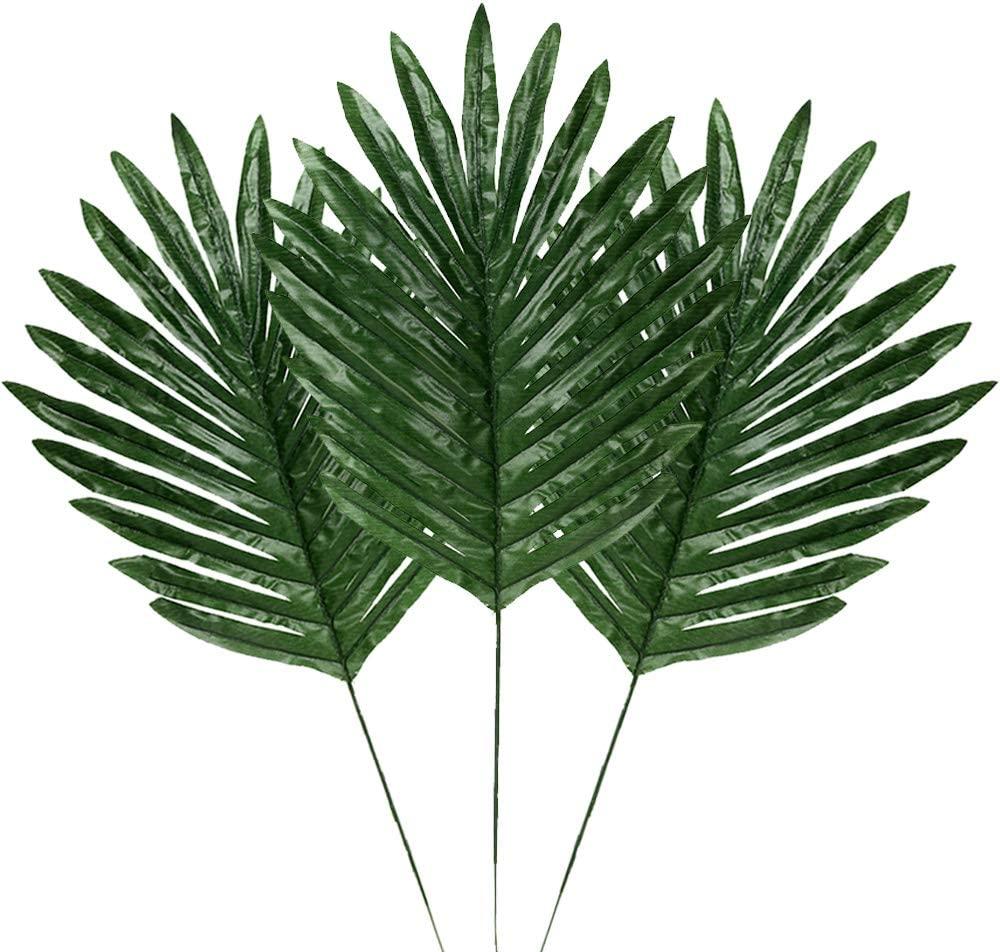 30 Pcs Faux Palm Leaves with Stems Artificial Tropical Plant Imitation Safari Leaves Hawaiian Luau Party Suppliers Decorations - If you say i do