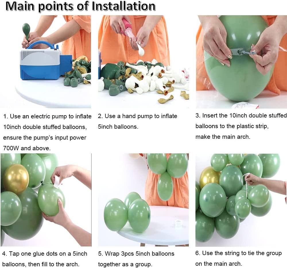115pcs DIY Balloon Arch Kit Retro Olive Green Balloon Garland Kit – If you  say i do