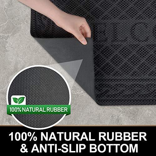 Heavy Duty Rubber Doormats, Welcome Mats, Indoor Outdoor, Non-Slip, Easy  Clean
