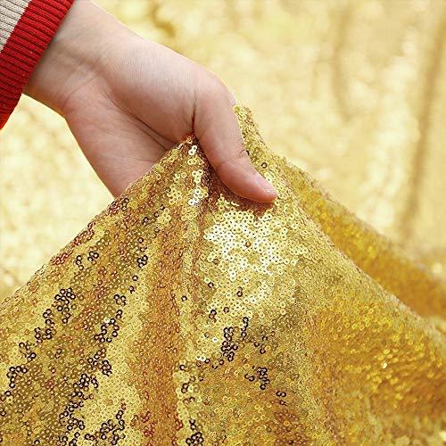 2packs 12 x 108inch Glitter Gold Sequin Table Runner for Birthday Wedding Engagement Bridal Shower Baby Shower Bachelorette Holiday - If you say i do