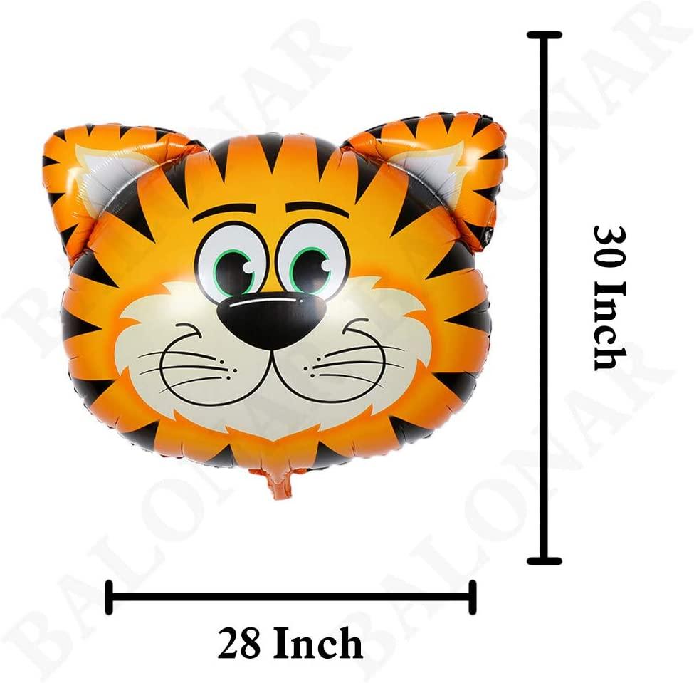 5pcs 32 Inch Tiger Lion Zebra Monkey Graffe Foil Balloons Animal Balloons for Child Birthday Party Supplies Cute Baby Shower Decorations - If you say i do