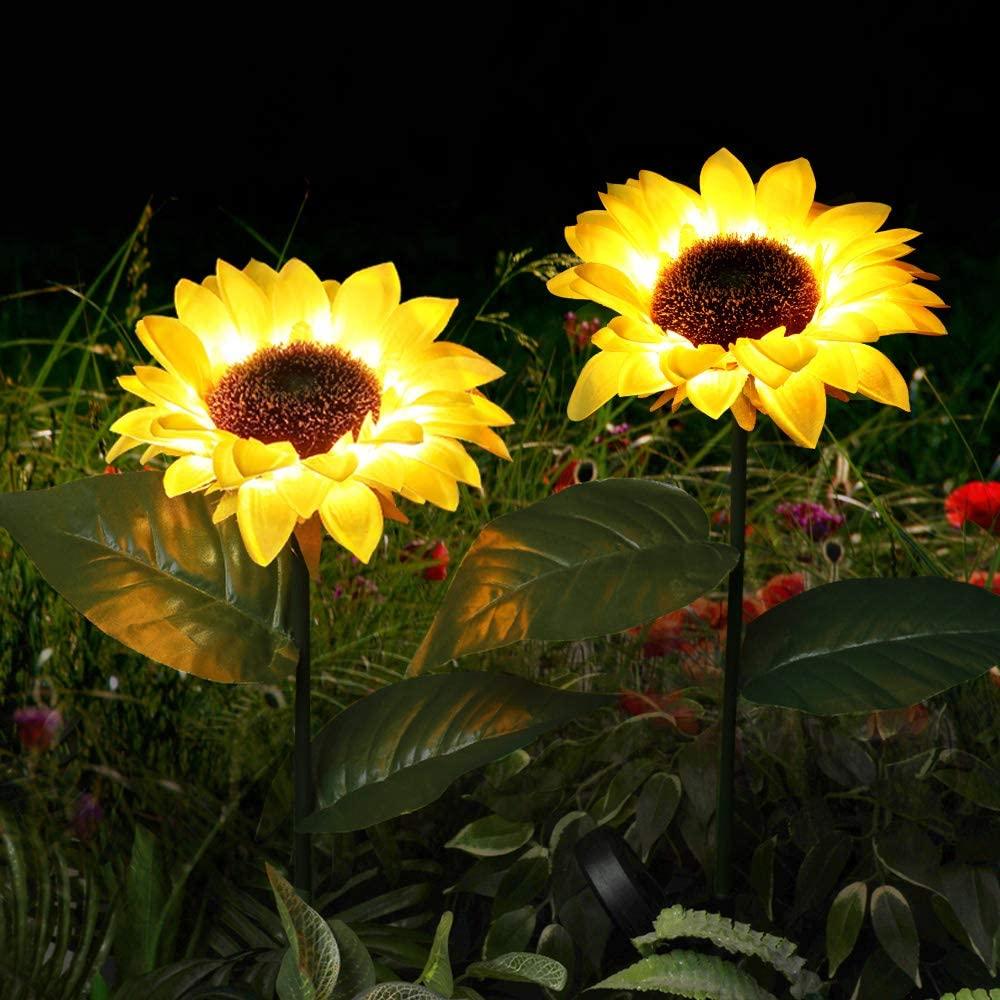 2-Pack Solar LED Garden Stake Lights – Multicolor, Waterproof, Dusk-to-Dawn Outdoor Décor