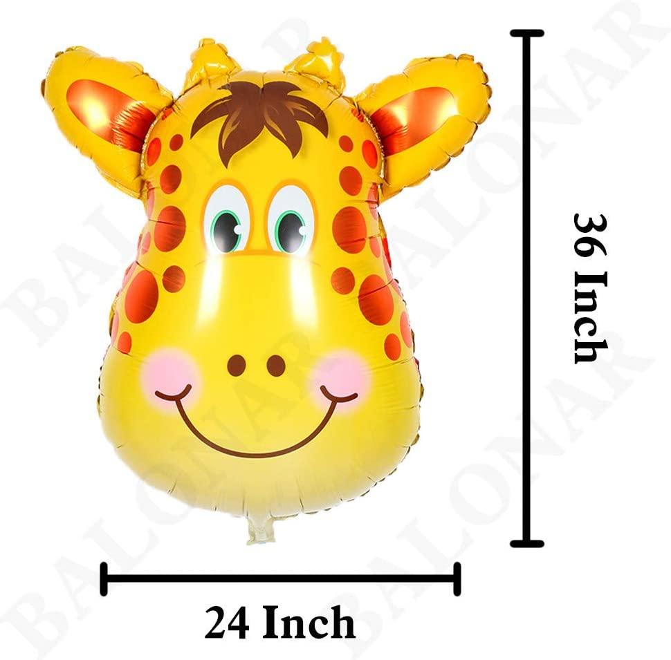 5pcs 32 Inch Tiger Lion Zebra Monkey Graffe Foil Balloons Animal Balloons for Child Birthday Party Supplies Cute Baby Shower Decorations - If you say i do