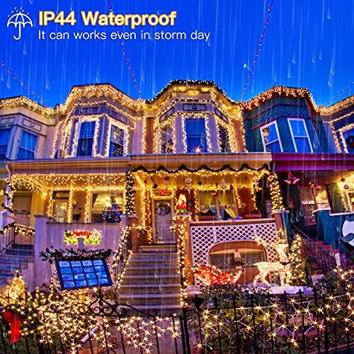 Outdoor String Lights 262FT 640 LED Christmas Fairy Twinkle Lights Warm White & Multi-Color Changing with Remote 11 Modes Plug in Waterproof Lights - If you say i do