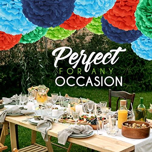 20-Piece Party Decoration Kit Hanging Tissue Paper Pom Poms for Birthday Parties, Graduations and Other Special Occasions - If you say i do
