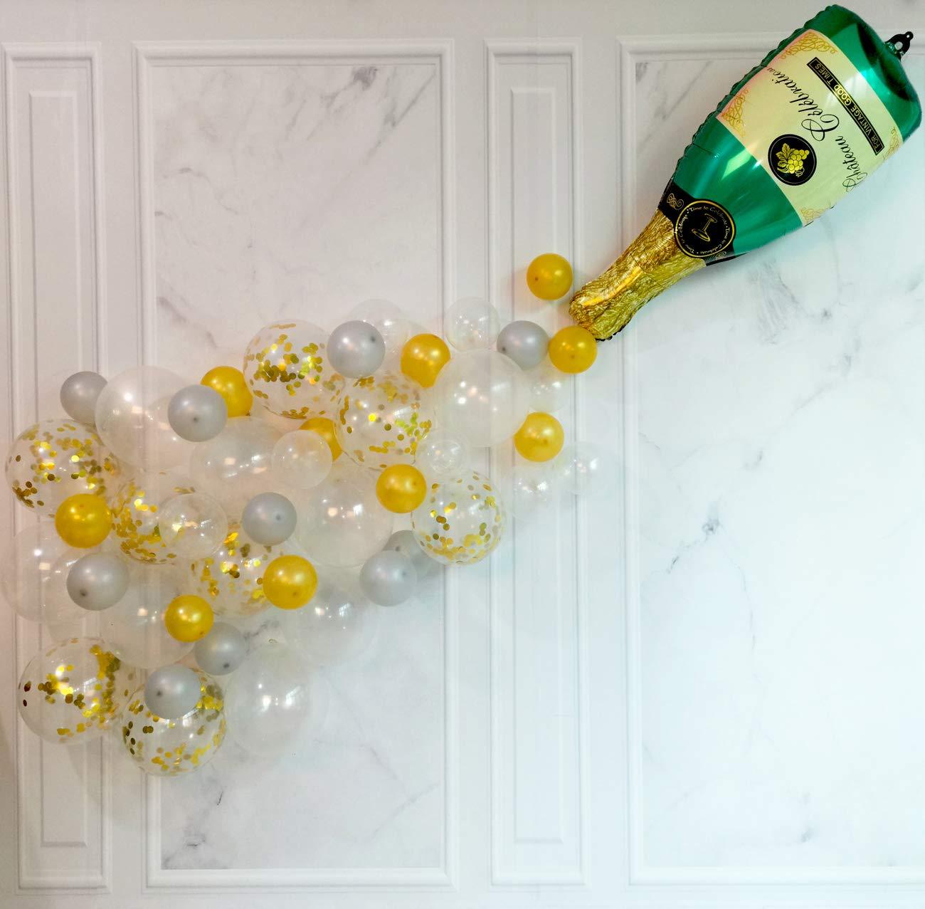 champagne ballon  Champagne balloons, Balloon decorations party, Balloons