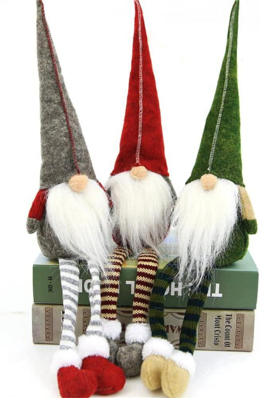 3pcs Swedish gnome, Chirstmas Plush Toy, Scandinavian Style Decor, Dangle Leg Shelf sitters - If you say i do