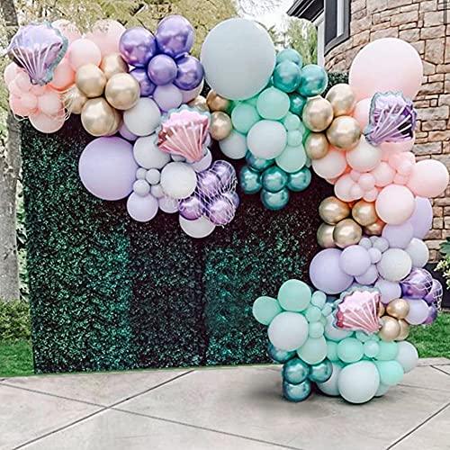 150pcs Mermaid Tail Balloon Garland Arch Kit, Mermaid Theme Girl Birthday Party Decorations Under the Sea Party Supplies - If you say i do