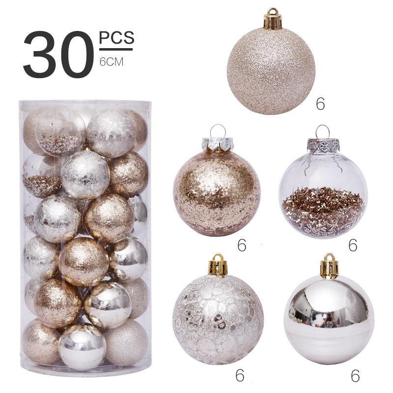 30 Counts 60mm/2.36" Shatterproof Clear Plastic Christmas Ball Ornaments Decorative Xmas Balls Baubles - If you say i do