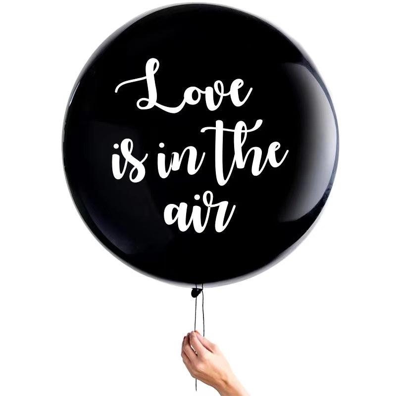 36inch Latex Round White Balloons with MR MRS Letter for Wedding Photo Booth - If you say i do