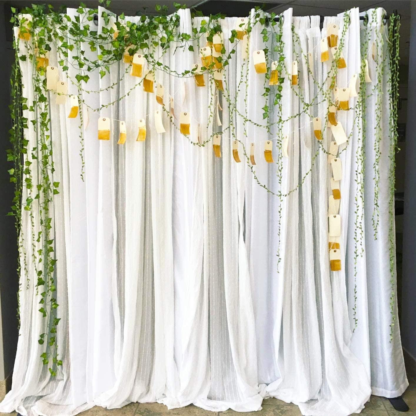 Artificial Vine Fake Leaves 265 Feet Artificial Leaf Garlands Fake Hanging Plants Fake Foliage Garland - If you say i do