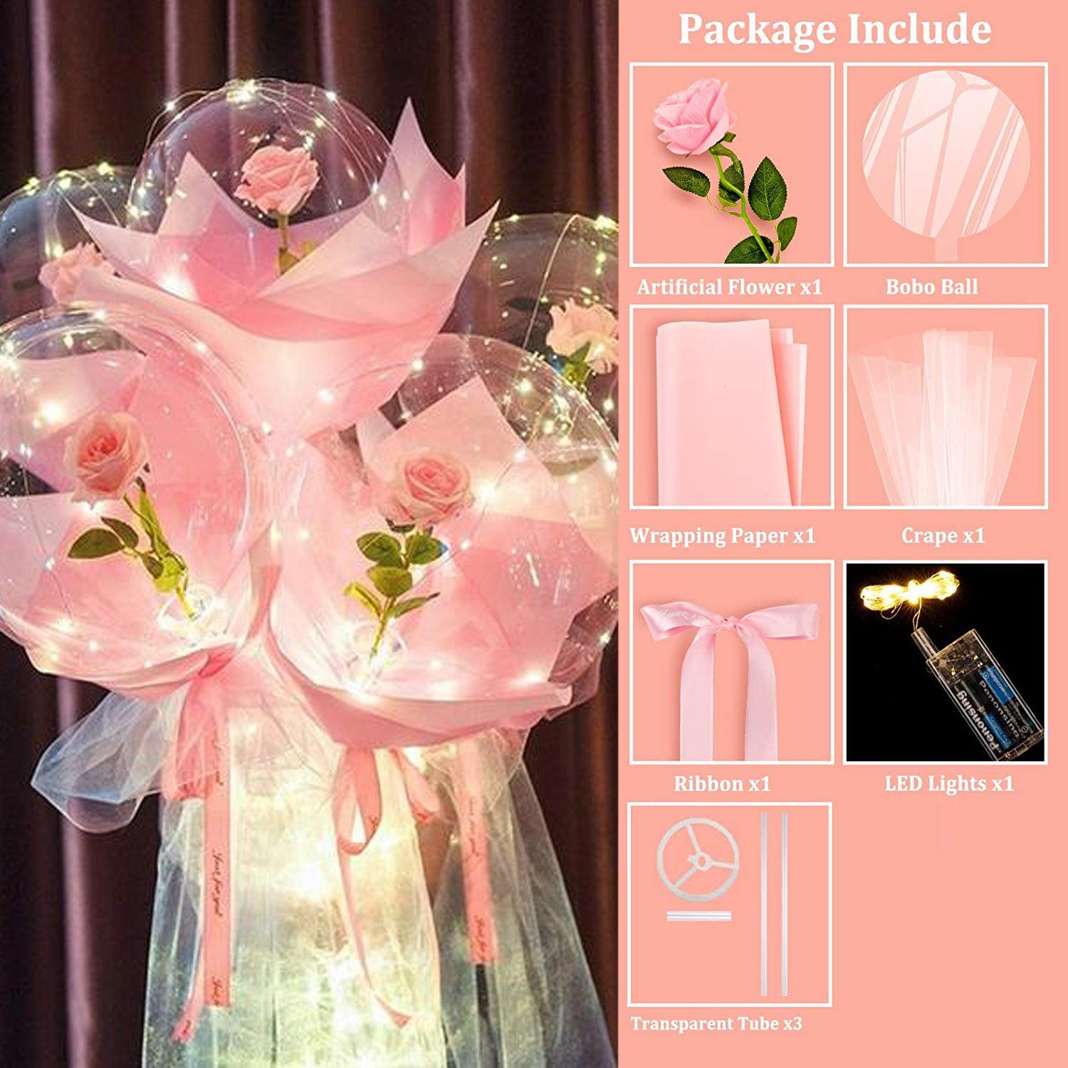 Reusable Led Bobo Balloon Flower Bouquet Party Decorations - If you say i do