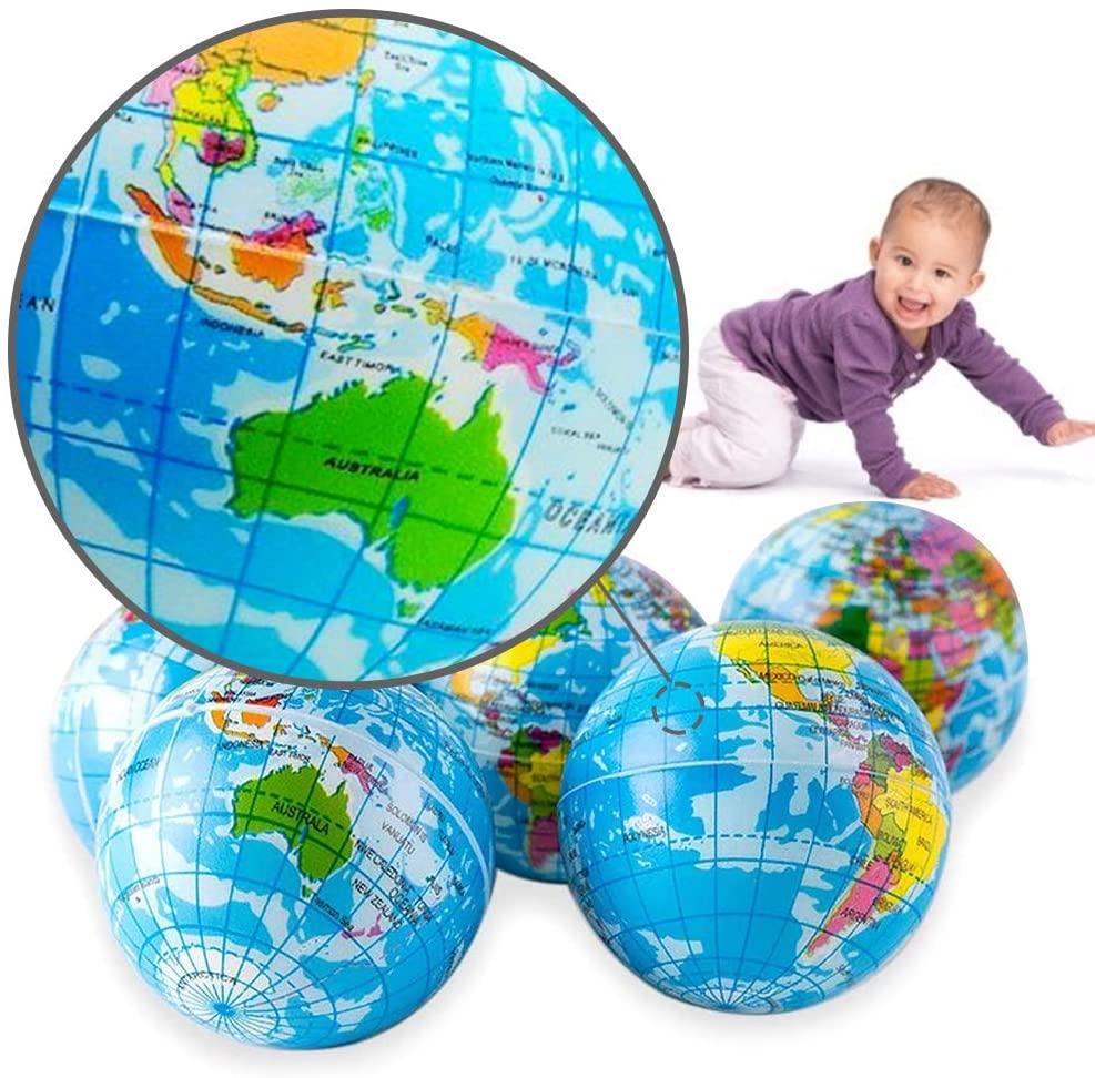 3" Globe Squeeze Stress Balls (10 Pack) Earth Ball Stress Relief Toys Therapeutic Educational Balls Bulk - If you say i do