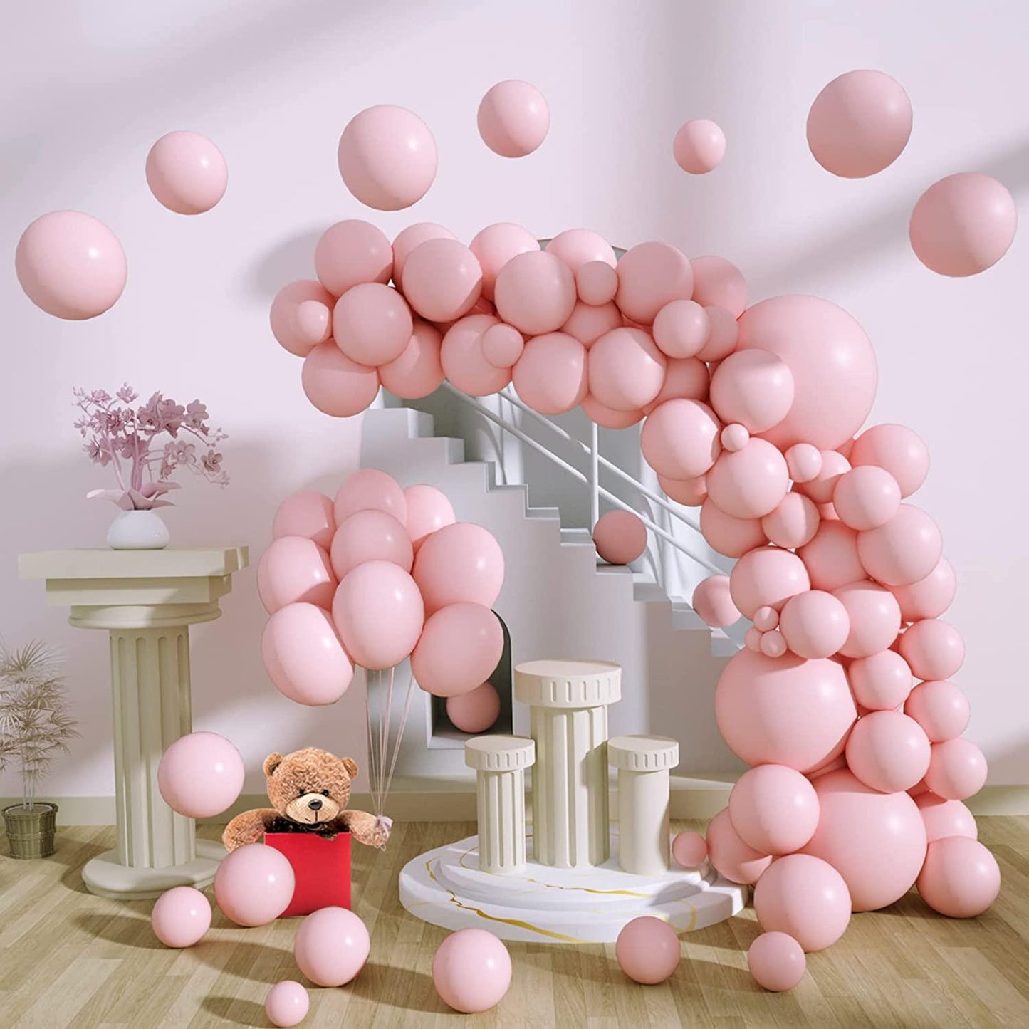 100Pcs 18"+12"+10"+5" Ballons Balloon Arch Kit as Birthday Party Balloons Gender Reveal Balloons Baby Shower Balloons Wedding Anniversary - If you say i do