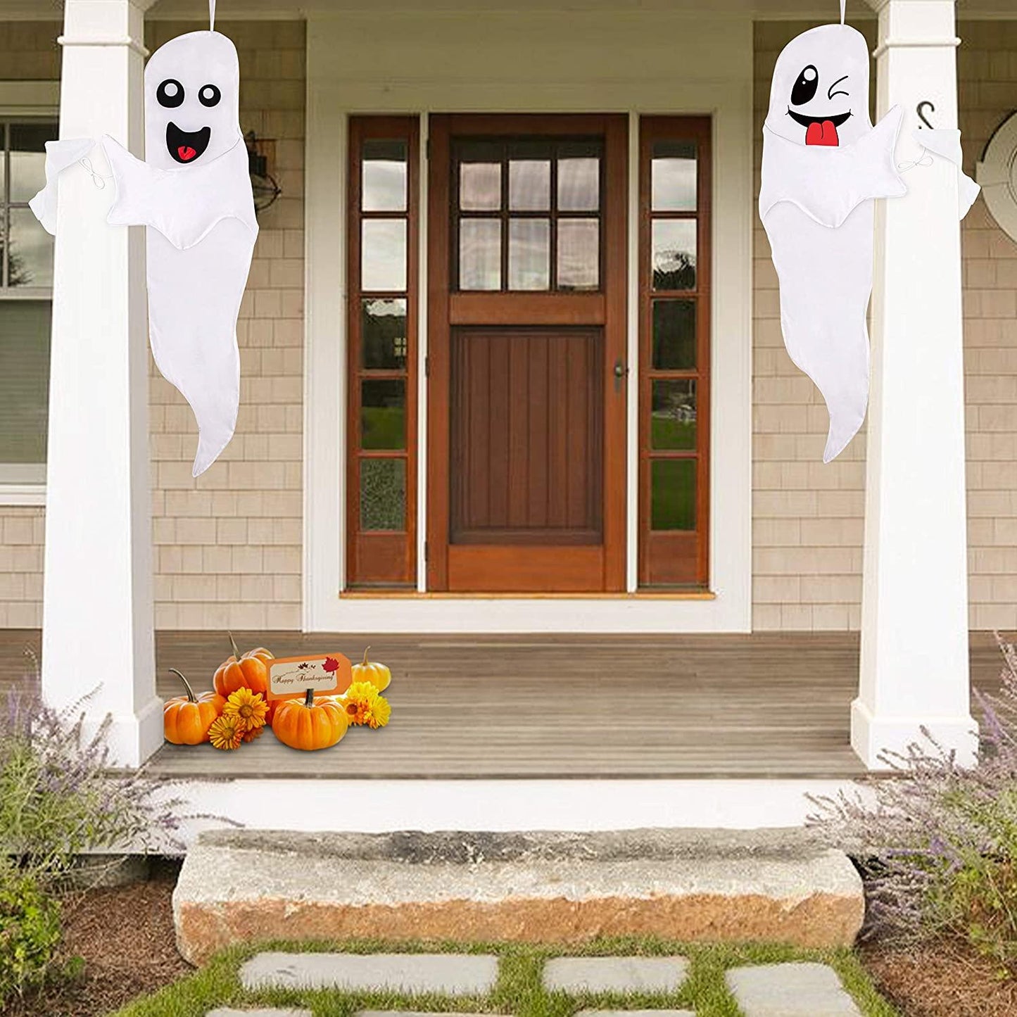 Halloween Ghost Hanging Decoration Outdoor Decor - Hallowmas Tree Hugger Friendly Spooky Party Supplies - If you say i do