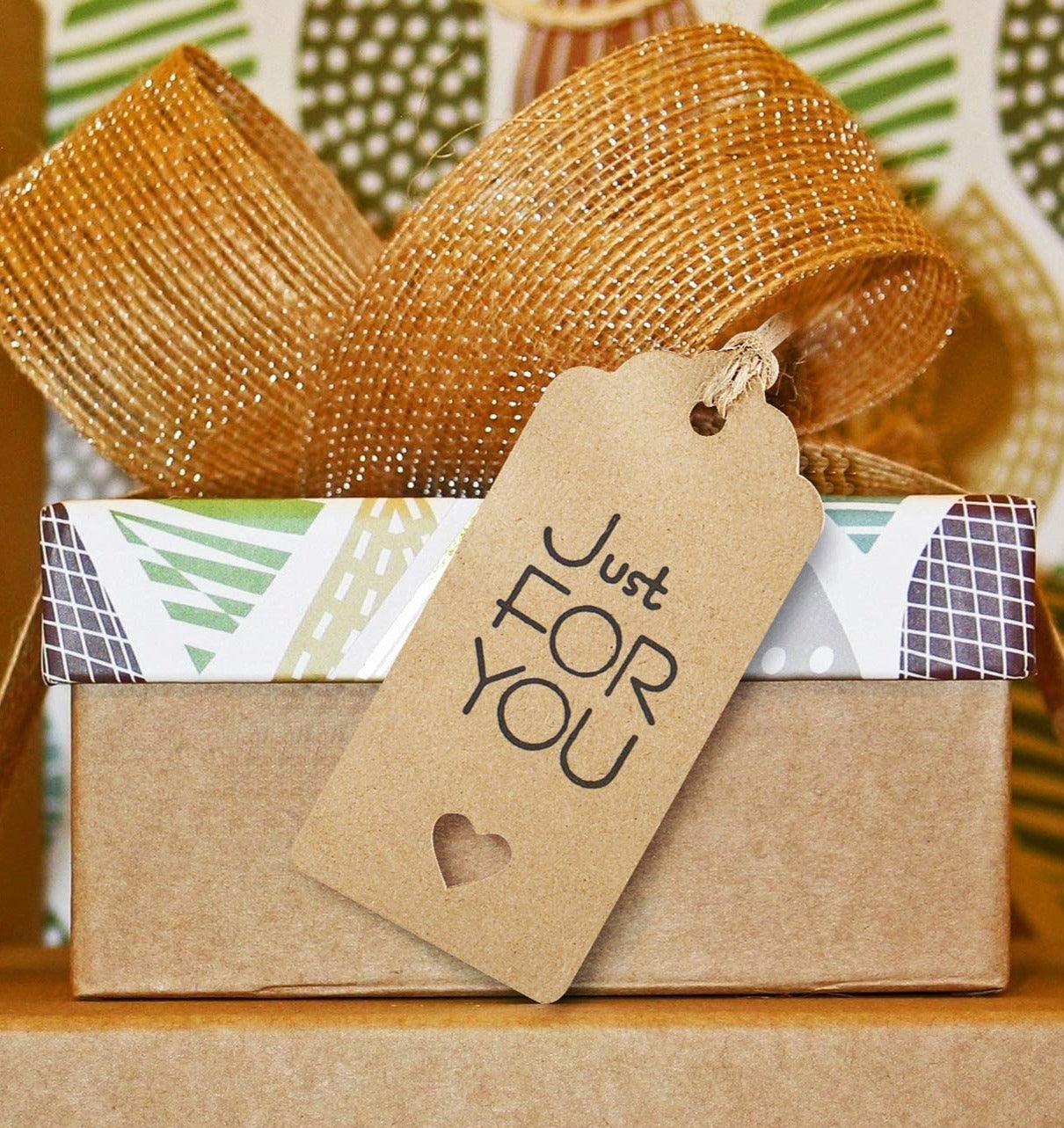 DECORA Gift Tags 100 Pieces Kraft Brown Tags with Free 100 Feet Jute Twine  for Gift,Clothes, Wedding, Price Tag