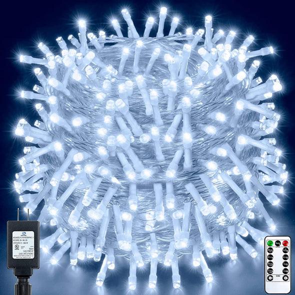 262FT 800LED, Plug in Christmas Tree Lights Timer 8 Modes Remote Control  NEW