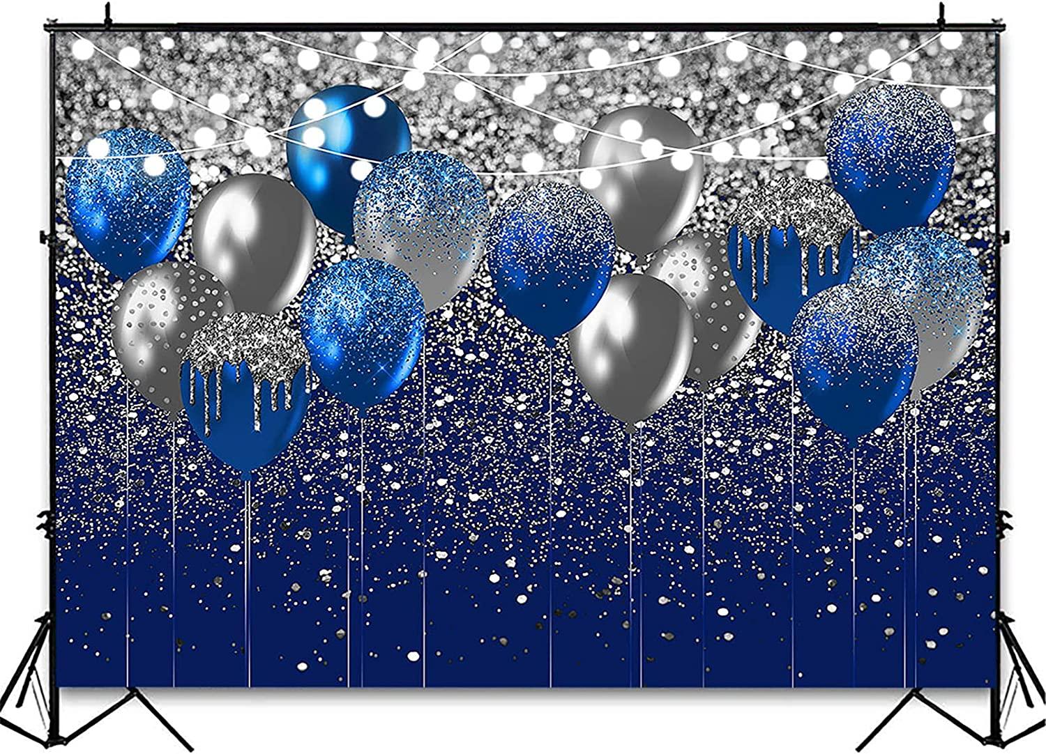 Royal Blue Glitter Backdrop for Birthday Wedding Prom Graduation Photography Background - If you say i do