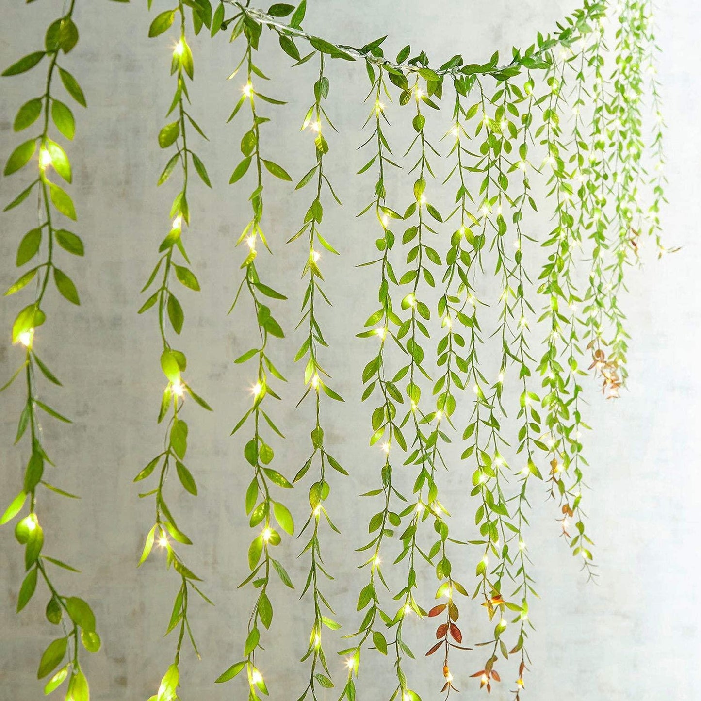 6pcs Artificial Vines Fake Greenery Garland Willow Leaves with Total 30 Stems Hanging for Wedding - If you say i do