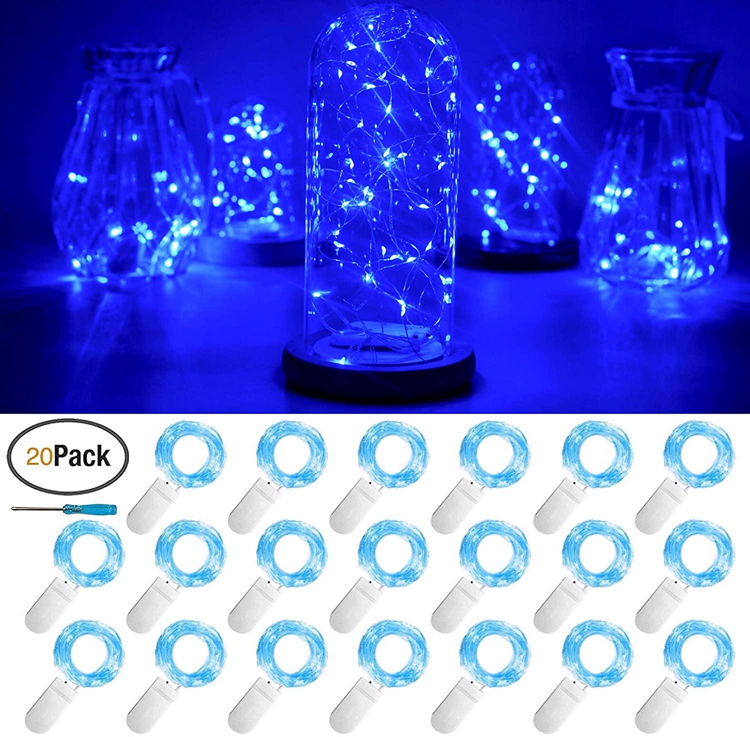 20 Packs 6.6FT 20 LEDs Battery Operated Fairy String Lights for DIY Party Christmas Costume Wedding Easter Table Decorations - If you say i do