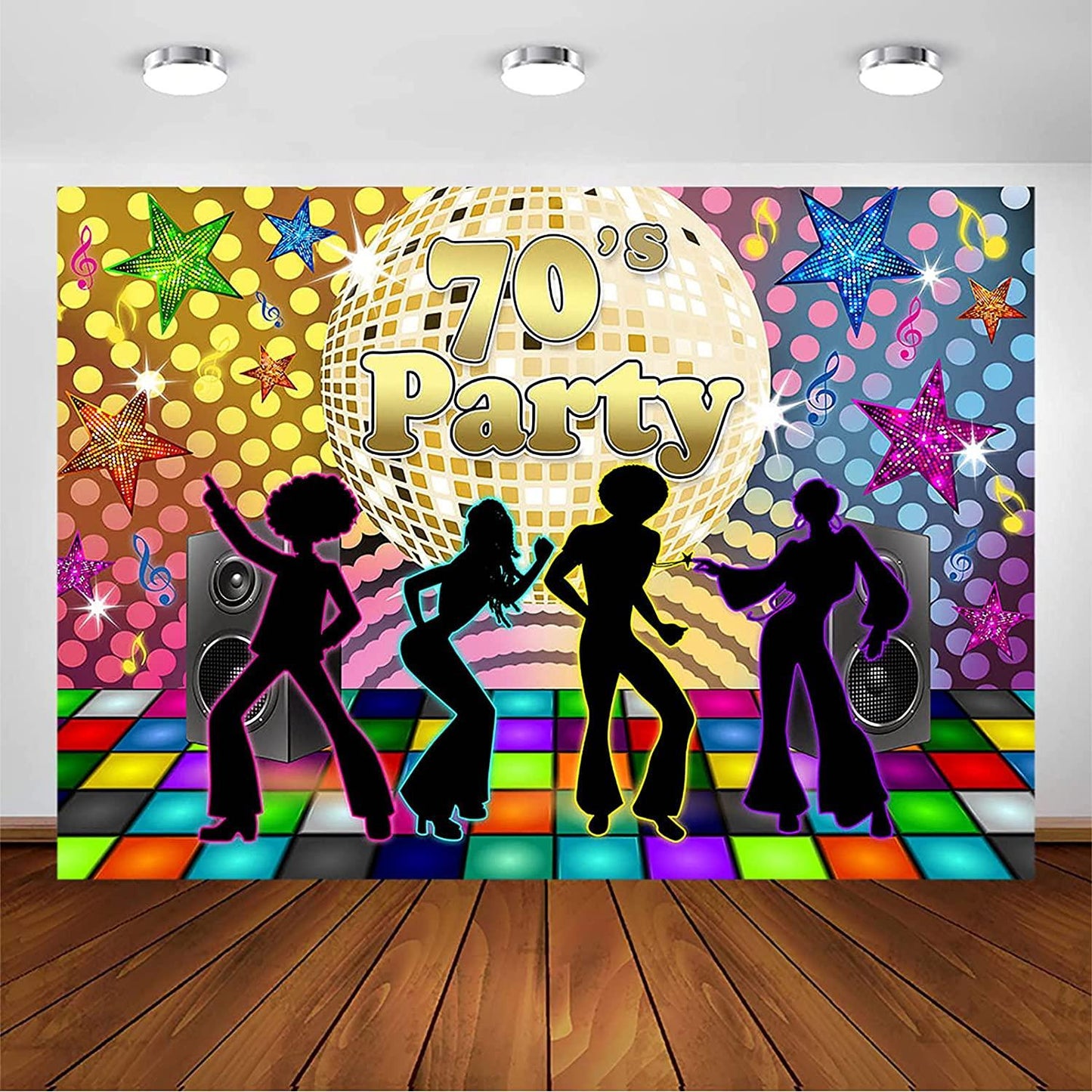Back to 70s Party Backdrop for Adults Disco Party Decorations 1970's Retro Disco Ball  Photo Booth Photography Background - If you say i do