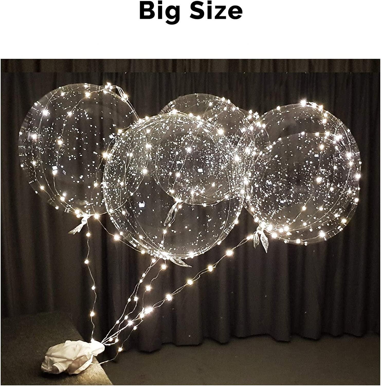 Reusable Led Balloons with Batteries for Birthday/Wedding/Prom Party B ...