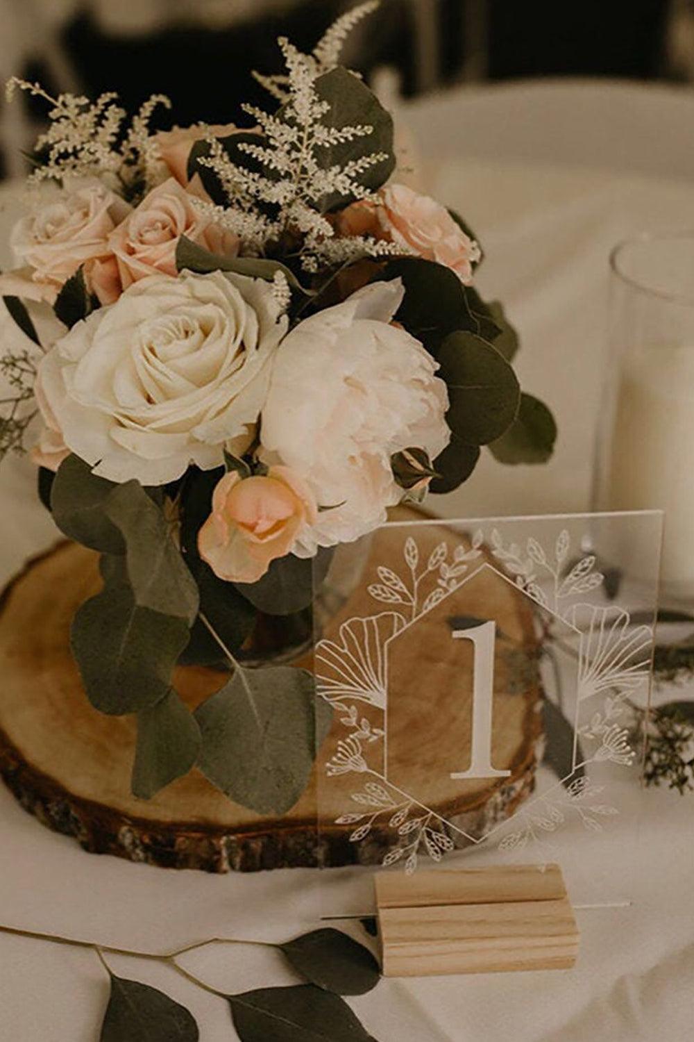 Wedding table numbers 60 photos - Astyledwedding.com