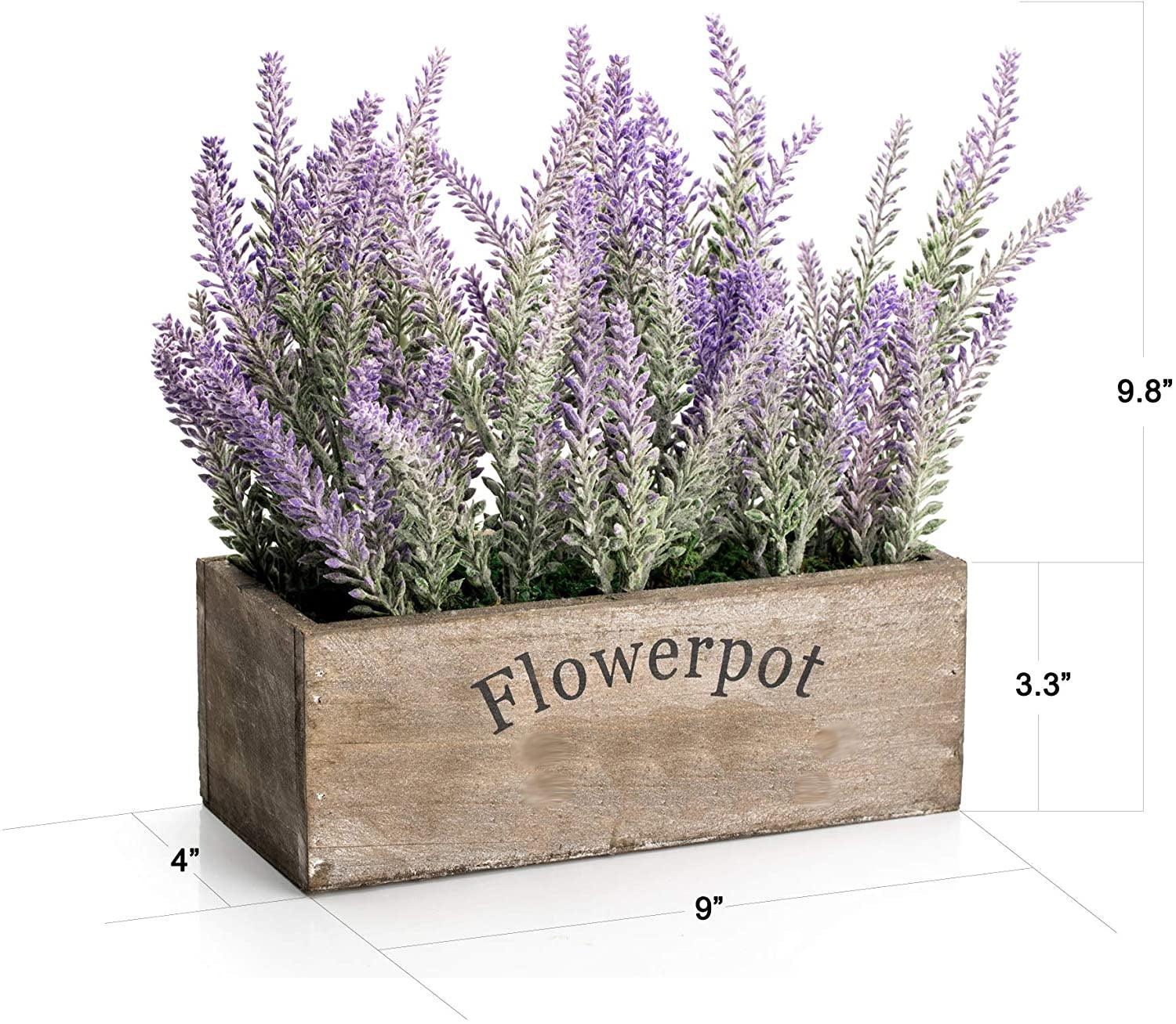 lavender plant decor Artificial Flower Potted Lavender Plant For Home Decor Primrue