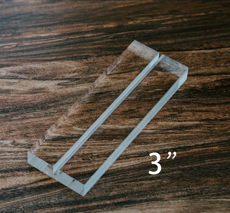 Clear Acrylic Wedding Table Number Sign with Stand - If you say i do