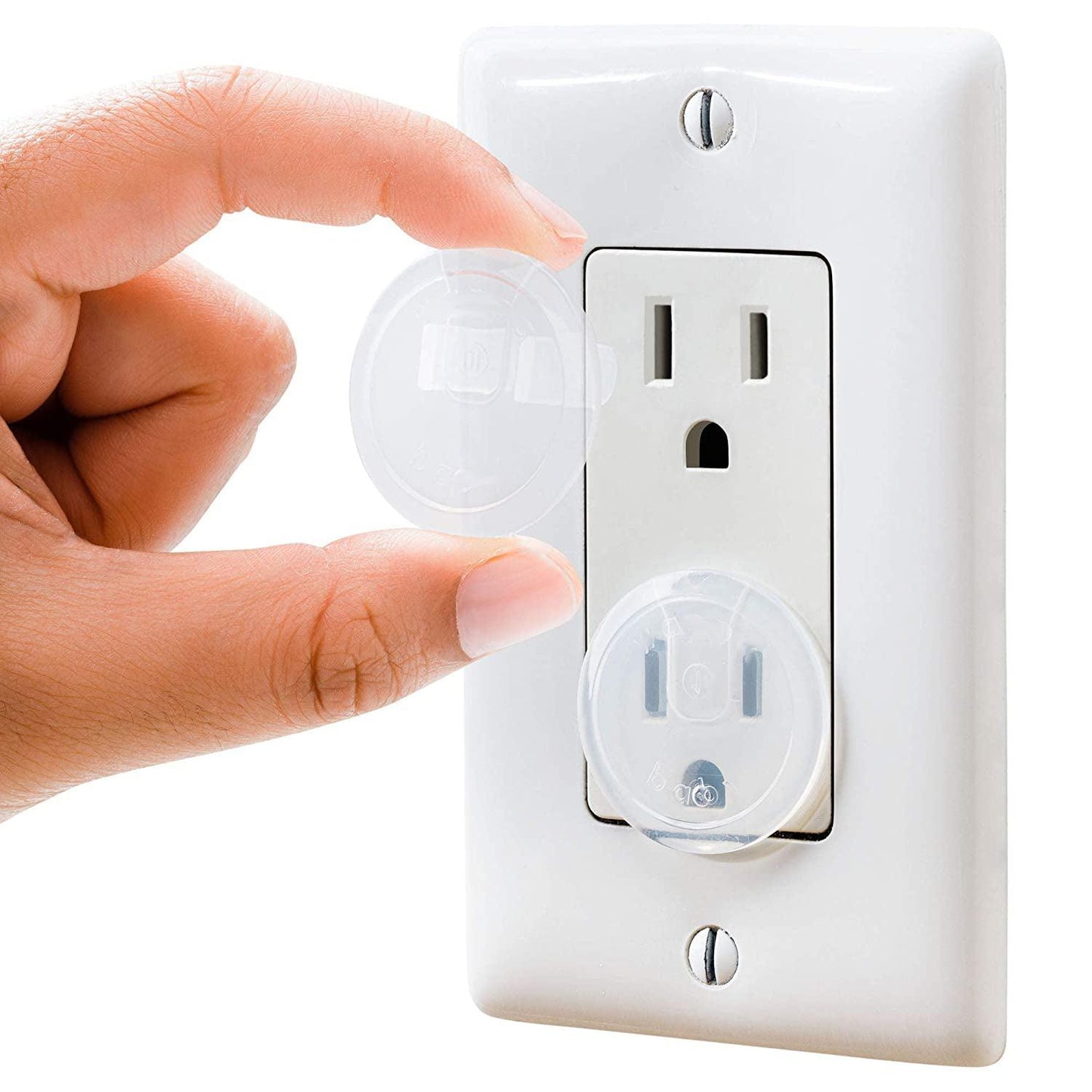 Clear Outlet Covers (50 Pack) Value Pack Baby Safety Outlet Plug Covers - If you say i do