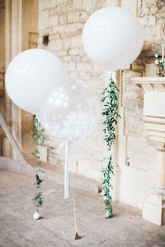 36'' Silver White Balloon Arch Chain Balloons Arch Garland Kit Wedding Baby Shower Birthday Party Decoration - If you say i do