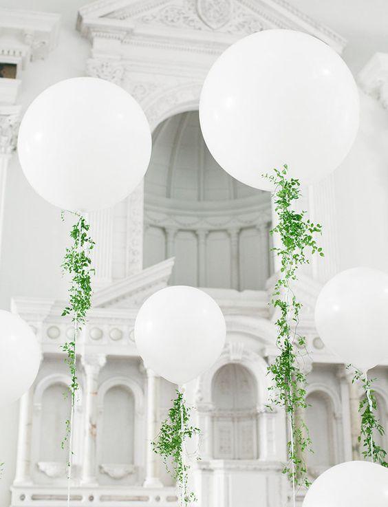 36'' Colorful Giant Balloons with Greenery Strings for Wedding Birthday Party Decorations - If you say i do