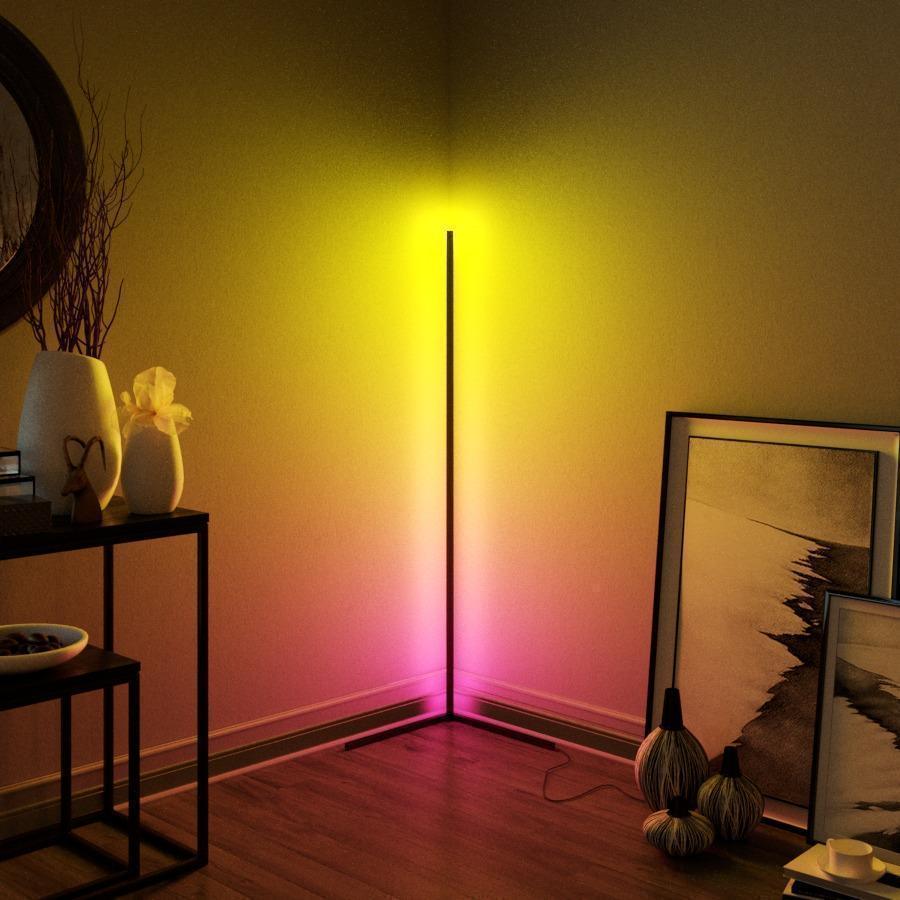 Corner Floor Lamp RGB Remote Control Floor Lamps for Living Room – If you  say i do