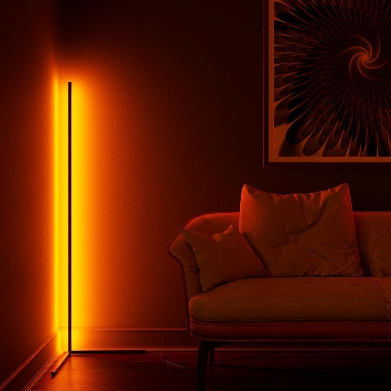 Corner Floor Lamp RGB Remote Control Floor Lamps for Living Room - If you say i do