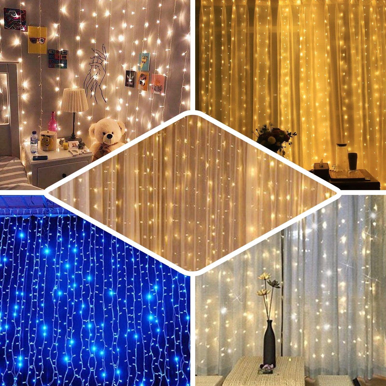 Twinkle Star 300 LED Window Curtain String Light Wedding - If you say i do