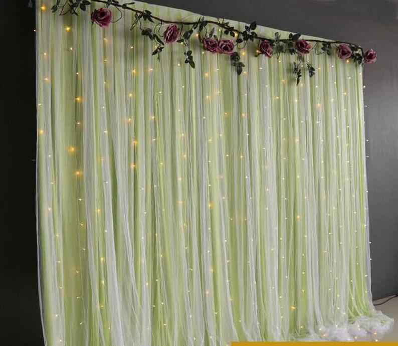 Window Curtain String Lights, 300 LED for Home Decorations - If you say i do