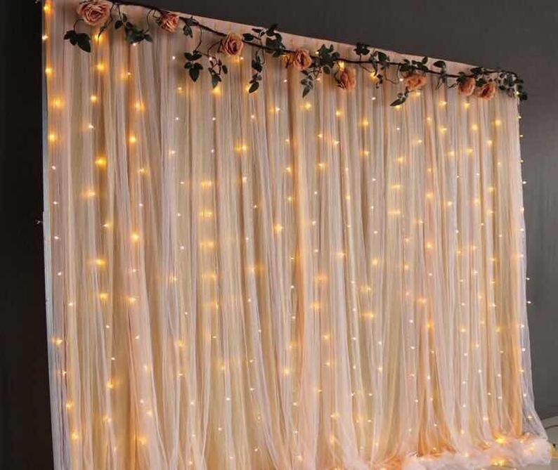 Window Curtain String Lights, 300 LED for Garden Decorations - If you say i do