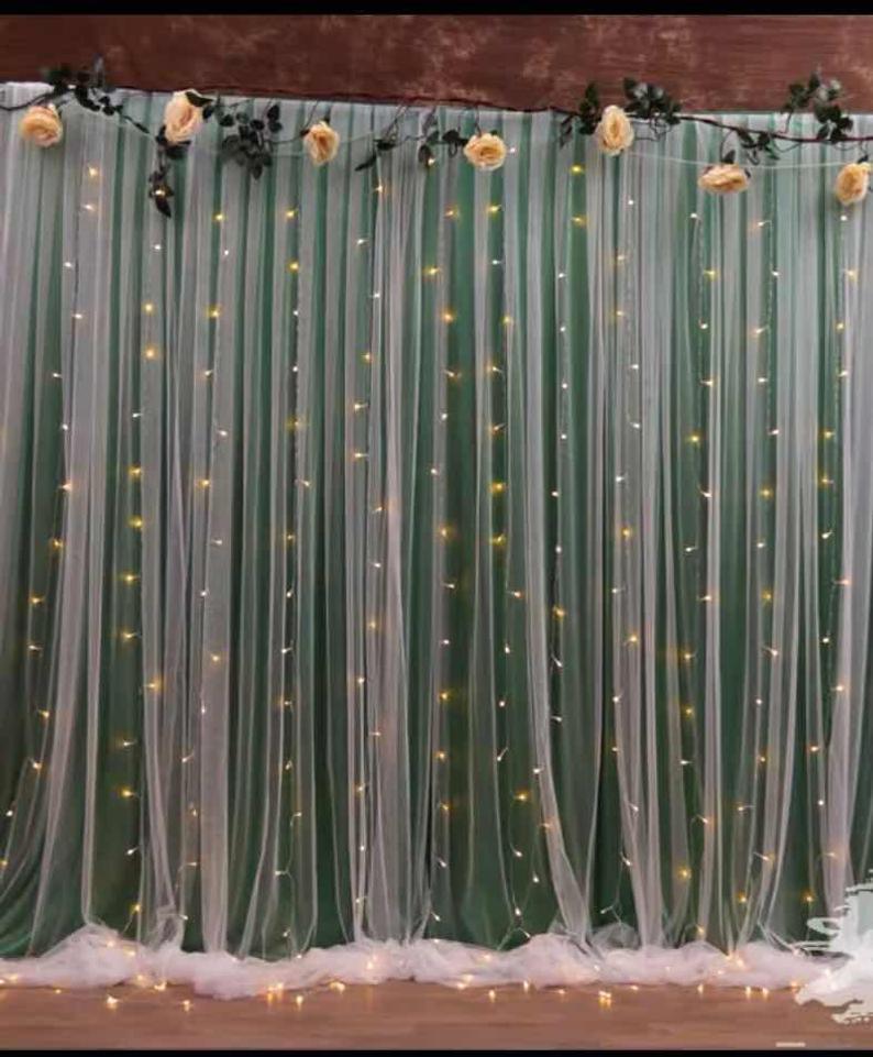 Window Curtain String Lights, 300 LED for Indoor Decorations - If you say i do