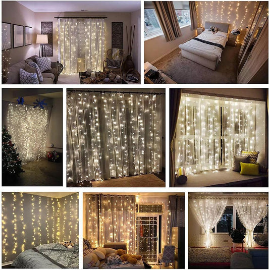 LIGHTING Window Curtain String Lights for Chrismas Decorations - If you say i do