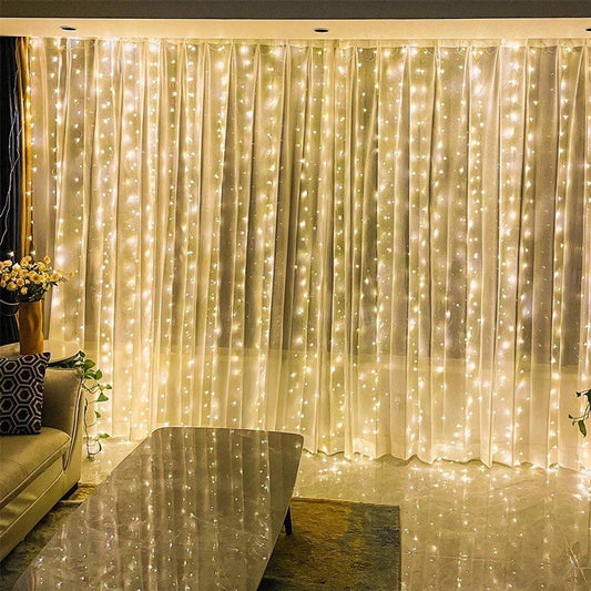 LIGHTING Window Curtain String Lights for Party Decorations - If you say i do