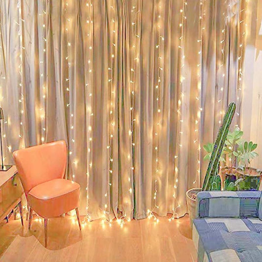 LIGHTING Window Curtain String Lights for Outdoor Decorations - If you say i do