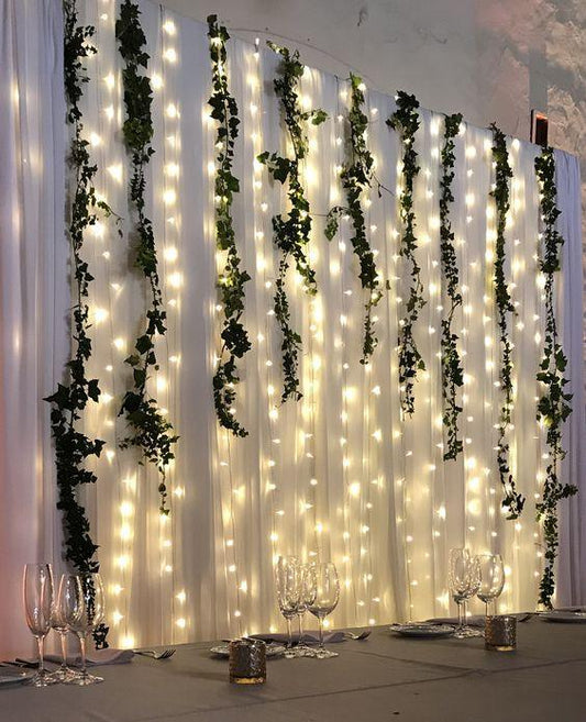 Window Curtain String Lights - If you say i do