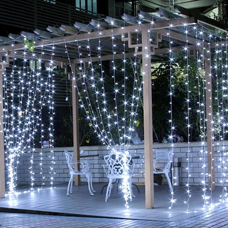 Window Curtain String Lights, 300 LED 8 Lighting Modes Fairy Lights Backdrop - If you say i do